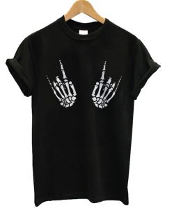 Skeleton Rock Hands T-shirt