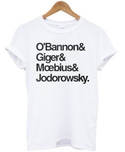 O'Bannon Giger Moebius Jodorowsky Unisex T-shirt