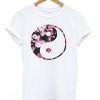 Flowers Yin Yang Art Unisex T-shirt