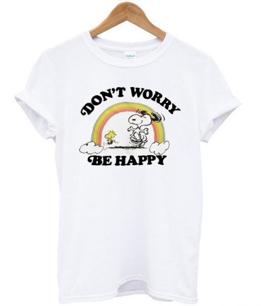 Junk Food Snoopy Dont Worry Be Happy T-Shirt