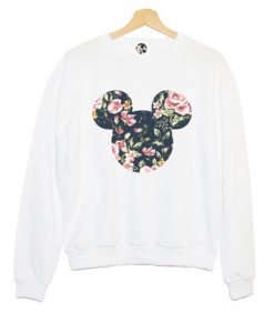 Mickey Mouse Floral Sweatshirt