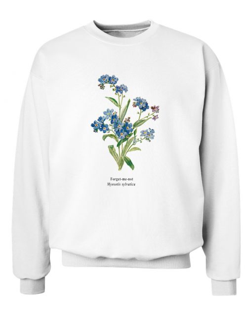 Forget Me Not Myosotis Sylvatica Sweatshirt