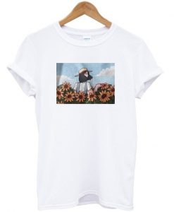 Girl With Flowers T-shirt