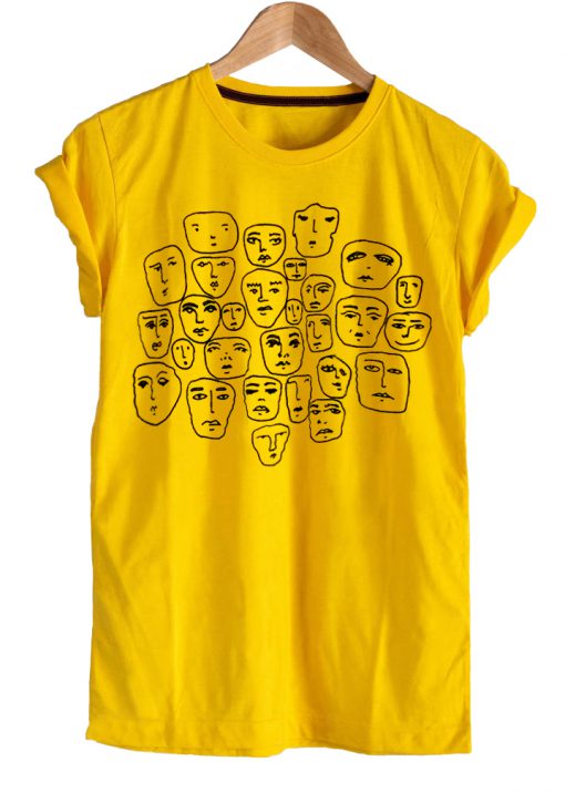 Faces Sketch T-shirt
