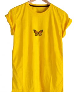 Monarch Butterfly Single Yellow T-shirt