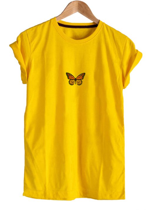 Monarch Butterfly Single Yellow T-shirt