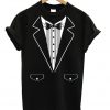 Tuxedo With Black Bow Tie T-shirt