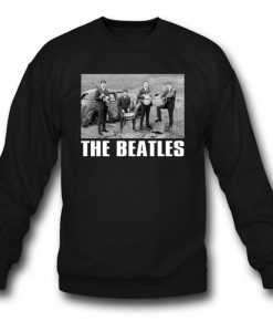 The Beatles In Front Of Car Sweatshirt
