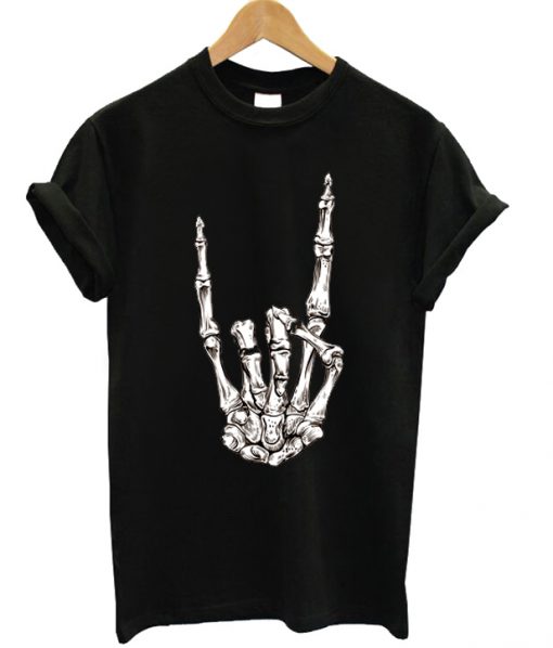 Hand Skeleton Metal T-shirt