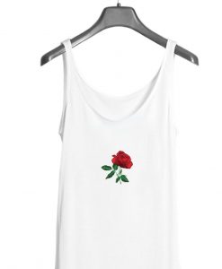 Rose and leaf Tank top