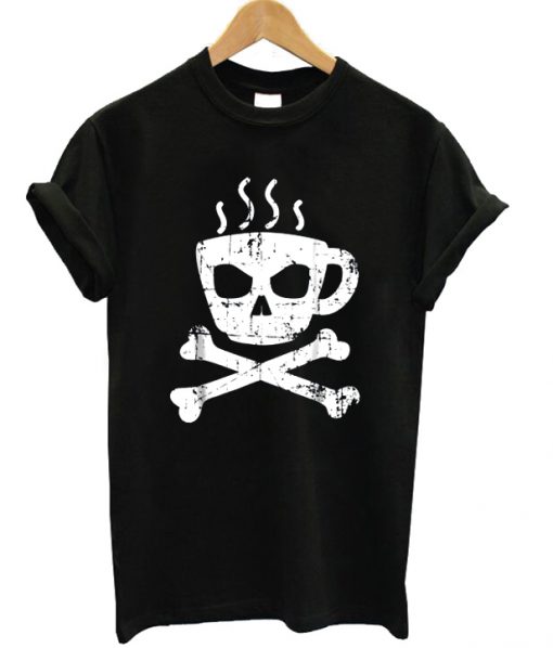 Coffee Mug Cross Bones T-shirt