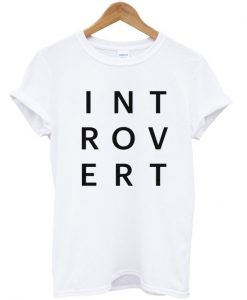 Introvert Typography T-shirt