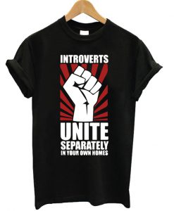 Introverts Unite Red T-shirt