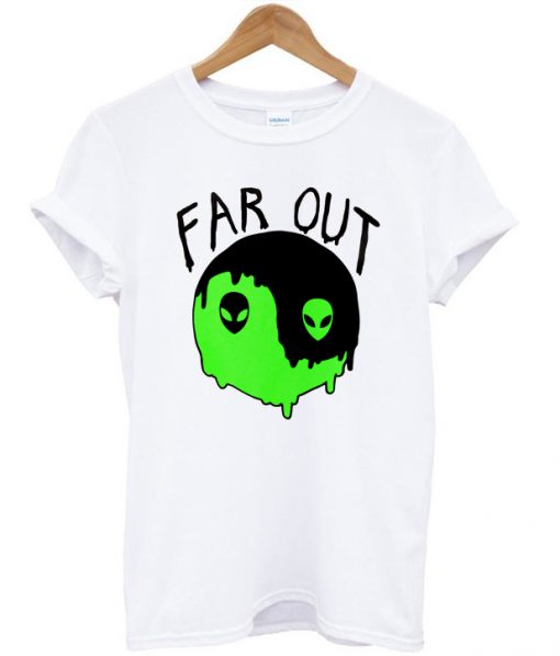 Alien Yin Yang Far Out T-shirt