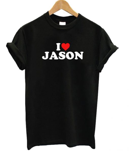 I Love Jason Heart T-shirt