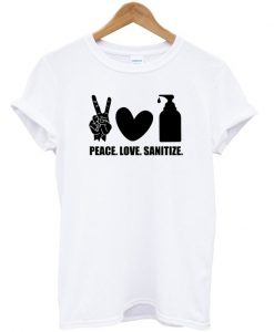 Peace Love Sanitize - Symbol T-shirt