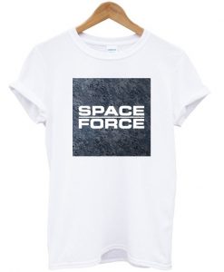 Space Force Moon Background T-shirt