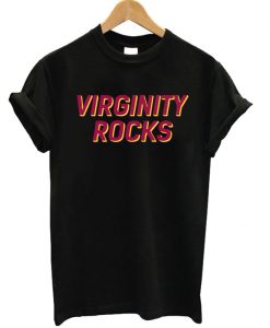 Virginity Rocks Burgundy T-shirt