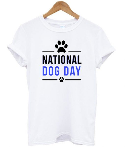 National Dog Day Paw T-shirt
