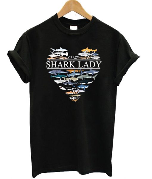 Grazy Shark Lady T-shirt
