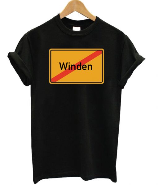 Ortsschild Winden Kostenlod T-shirt