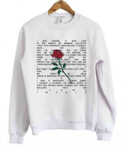 Tame Impala Yes I'm Changing Lyrics Sweatshirt