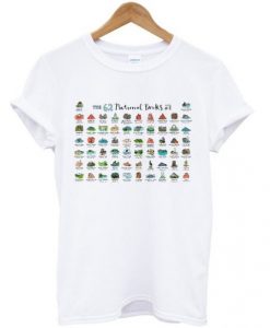 The 62 National Parks US T-shirt