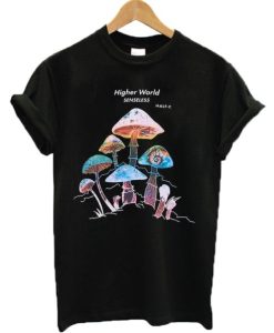 Harajuku Mushrooms Print T-shirt