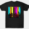 Retro New York Cityscape Skyline T-Shirt