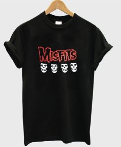 Misfits 4 Skull Logo T-Shirt