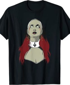 Black Religion Goth Sister Nun – Evil Goth Cross Tattoo T-Shirt