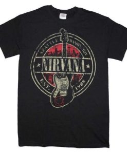 Nirvana Established 1988 Guitar Stamp T-shirt