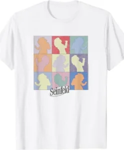 Seinfeld Elaine Dancing Colored Silhouette Box Up T-Shirt