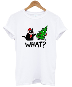 Black Cat Christmas T-Shirt