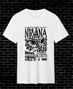 Live Nirvana Concert Chronology T Shirt