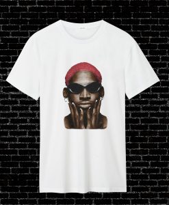 Dennis Rodman Red Hair T Shirt