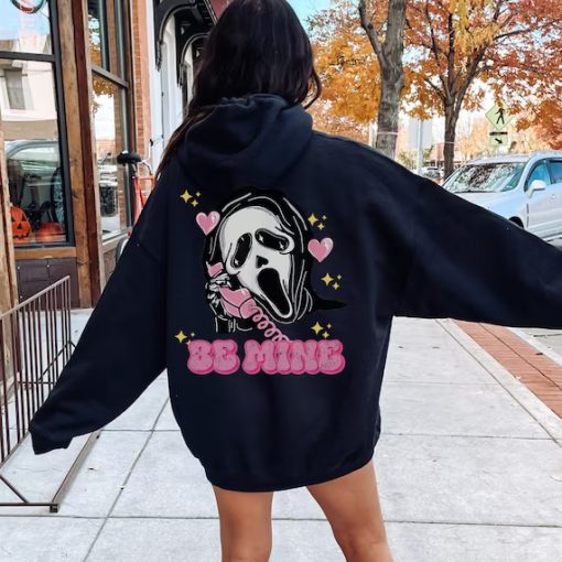 Scream Ghostface Be Mine Hoodie Back